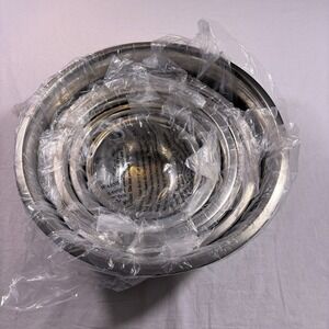 Finedine 6 Piece Stainless Steel Mixing Bowl Set 0.7 to 7.5 Liters